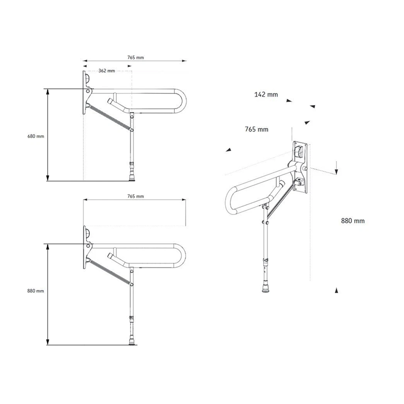 Hinged Shower Seat
