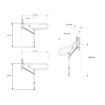 Hinged Shower Seat